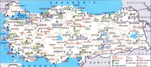 Türkiye Doğal Güzellikler ve Milli Parklar Haritası