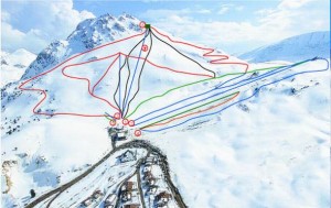 Saklikent Kayak Merkezi Pist Haritası